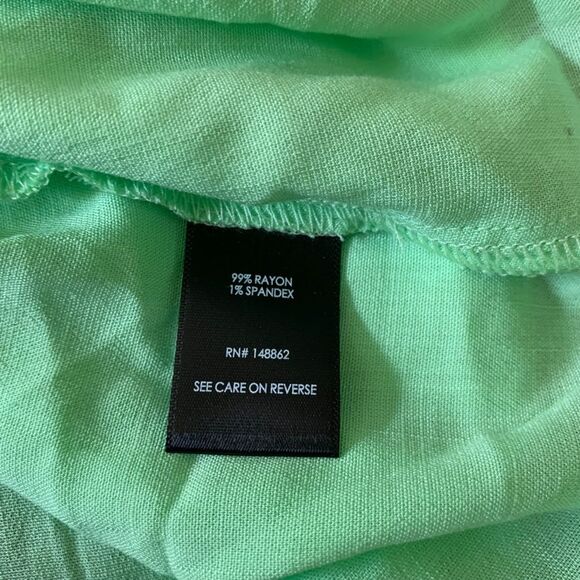 Torrid Green Tiered Lightweight Tank Top Cami Tie Front Top Size 3x 22/24 - Picture 6 of 10